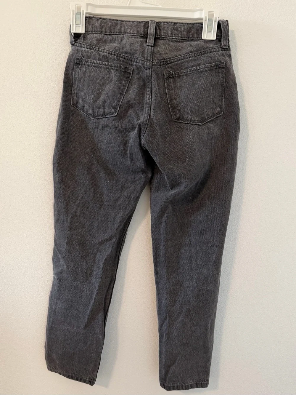 Girl’s Old Navy High-Rise Straight Jeans - Charcoal Size 10